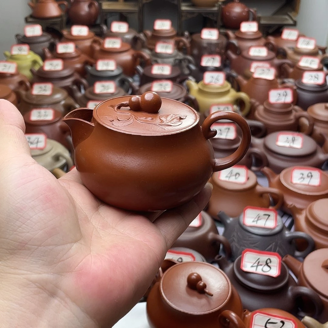 菜***葱紫砂壶宜兴紫砂半手工