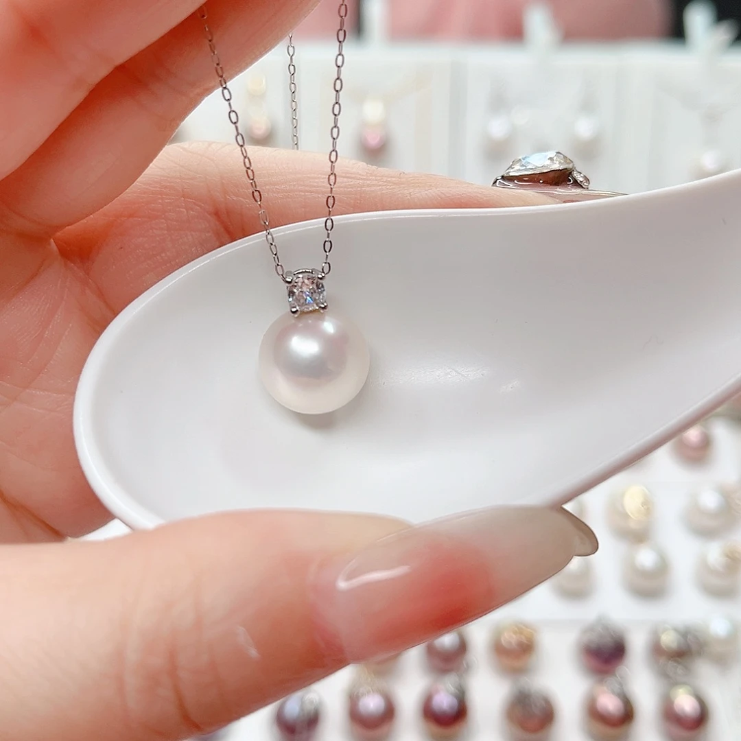 合金淡水珍珠吊坠(赠链)
