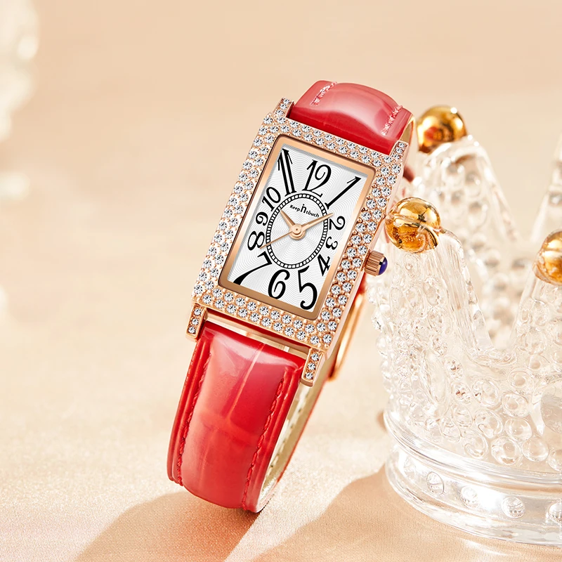 CHALAEL/雪那欧轻奢风小众方形经典时尚轻奢女士防水腕表-CH8437