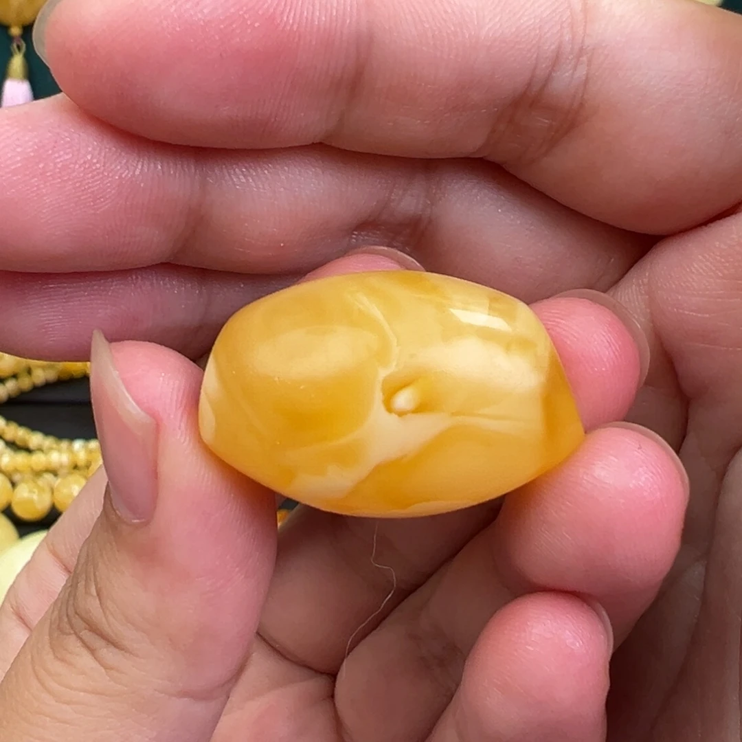 琥珀手链未镶嵌马蹄珠