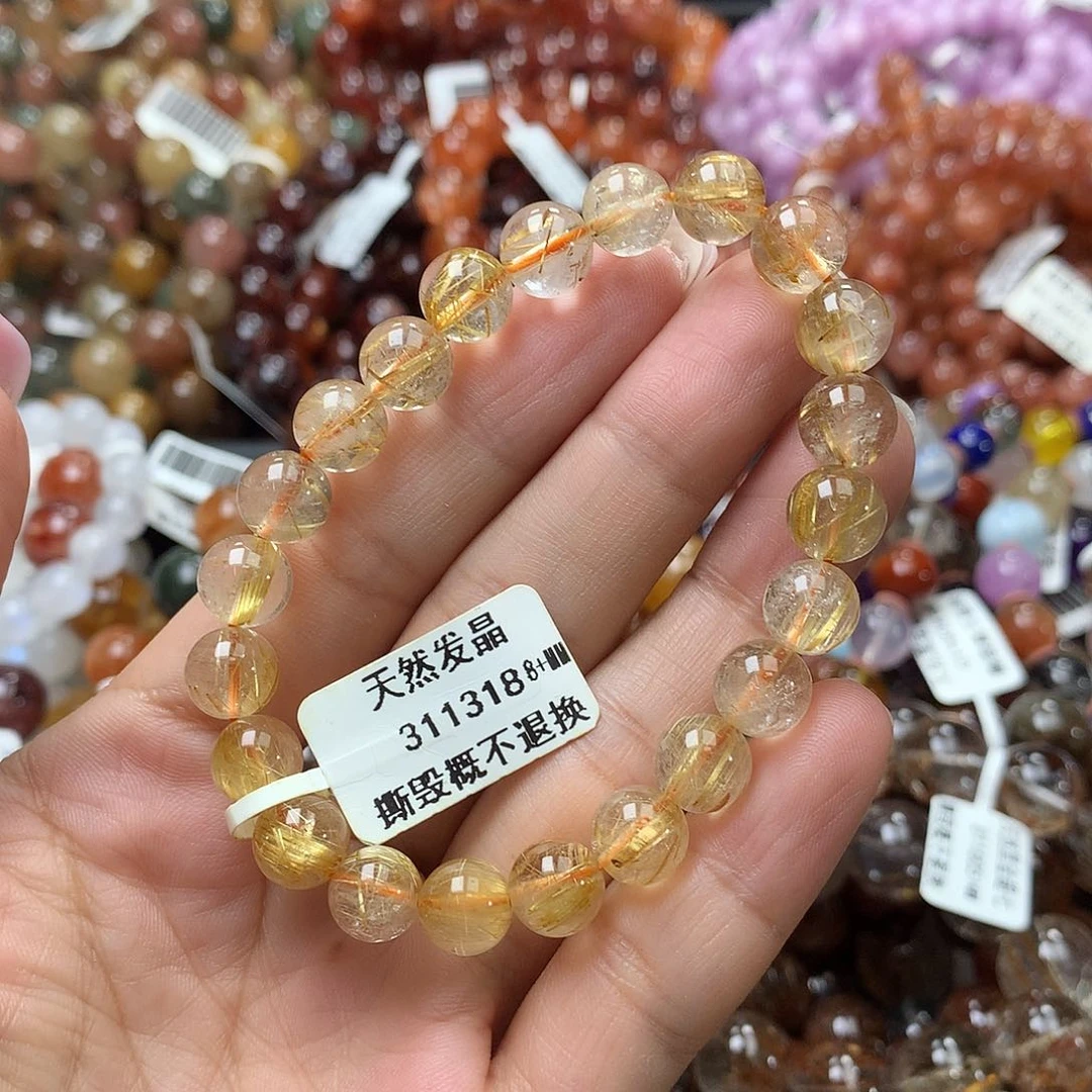 水晶手链未镶嵌，，