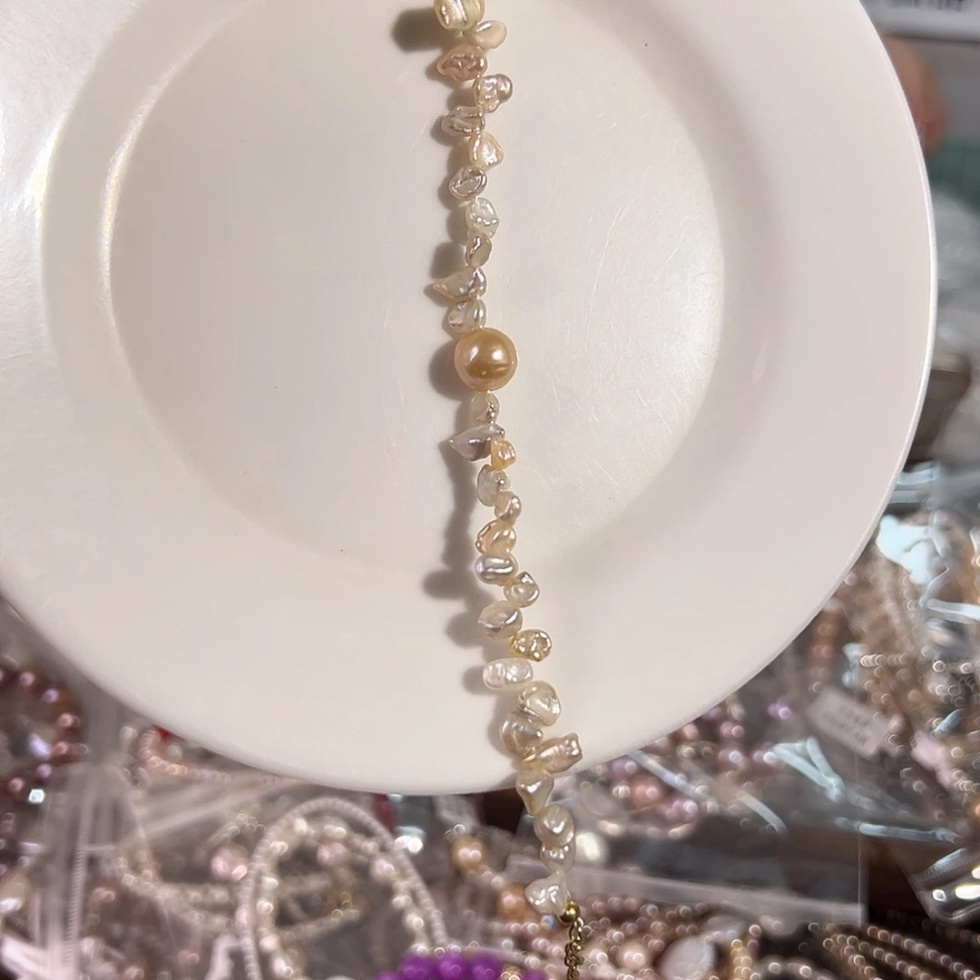 不***.设计款珠宝首饰天然淡水淡水珍珠合金