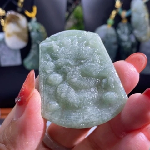 【闪购商品】颈饰未镶嵌翡翠龙牌