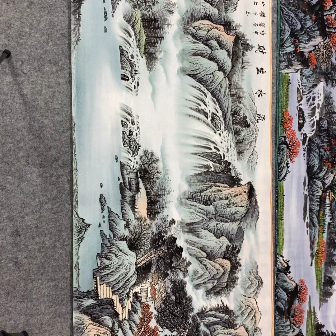 赵***子横款流水生财小六尺装饰画