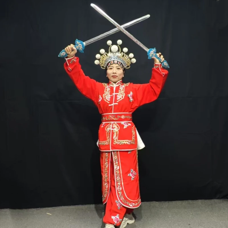 京剧戏曲秦腔女打衣青白蛇传盗草八姐九妹服装古装刀马武旦战衣裙