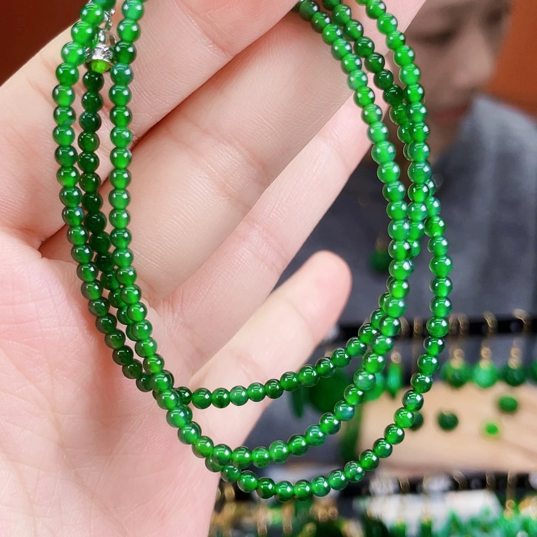 翡翠未镶嵌耳饰饰品