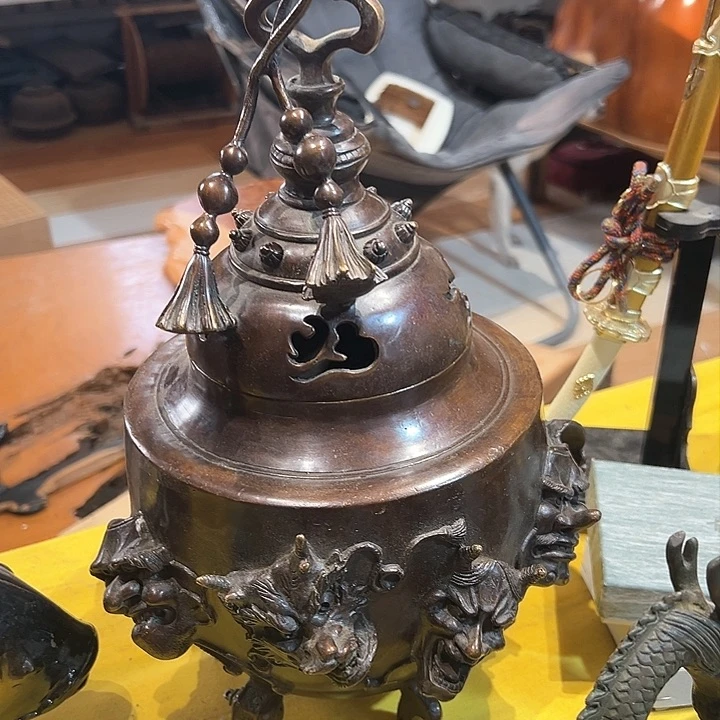 铜中古工艺品摆件