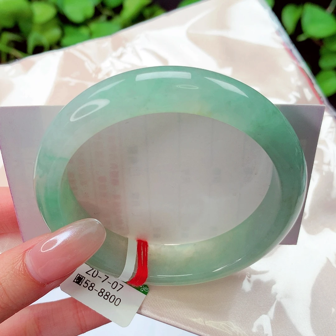 翡翠未镶嵌手镯缅甸天然a货翡翠手镯