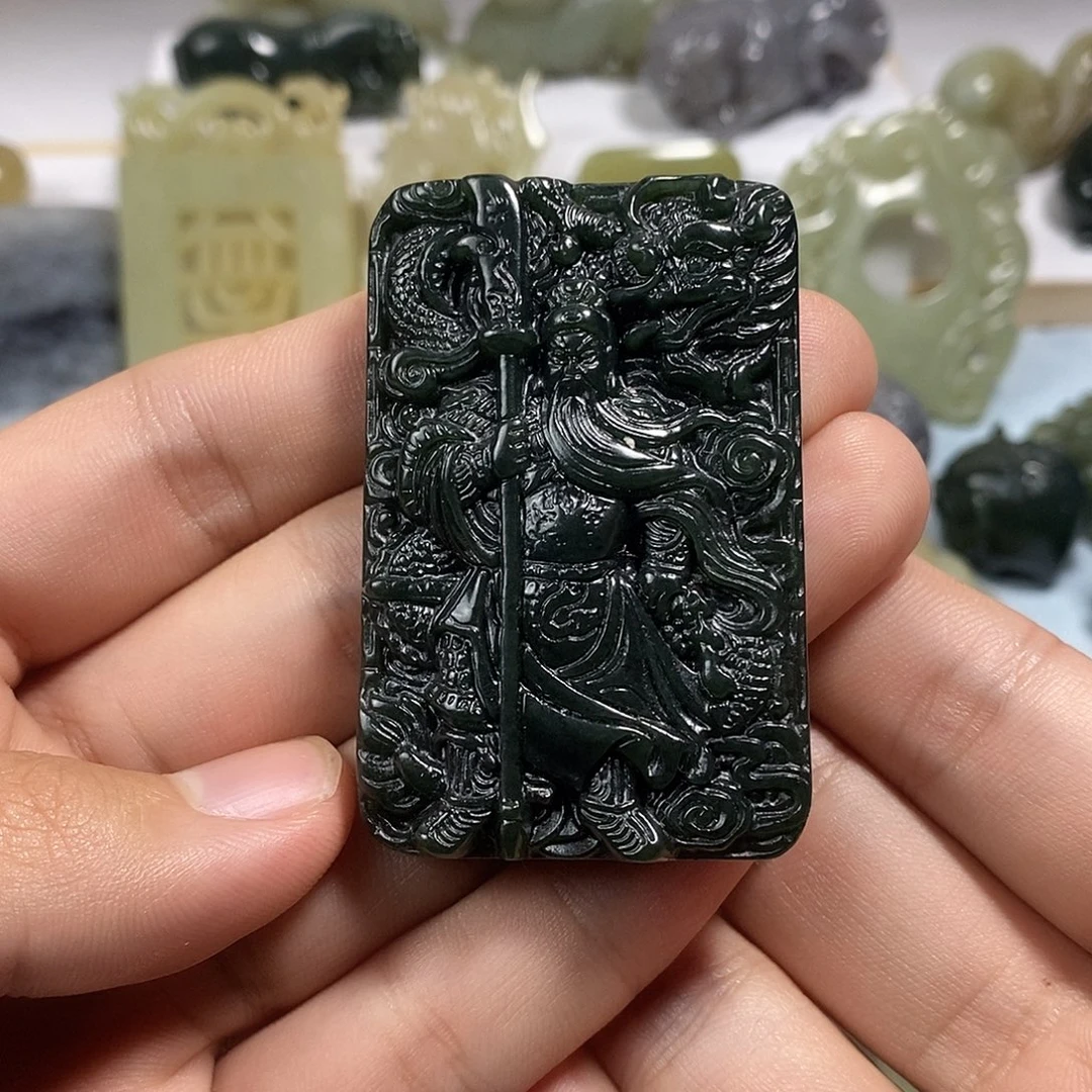 和田玉未镶嵌挂件