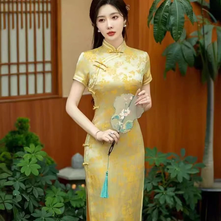 年夏季高考金榜题名夏季复古连衣裙优雅透气中国风名媛