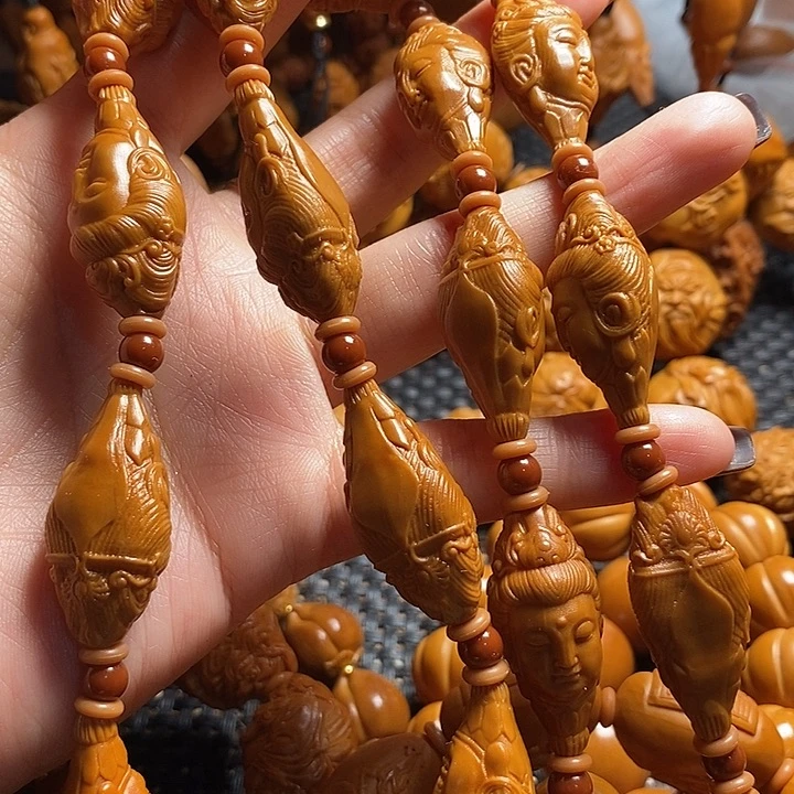 吊坠橄榄核大**简柳叶观音