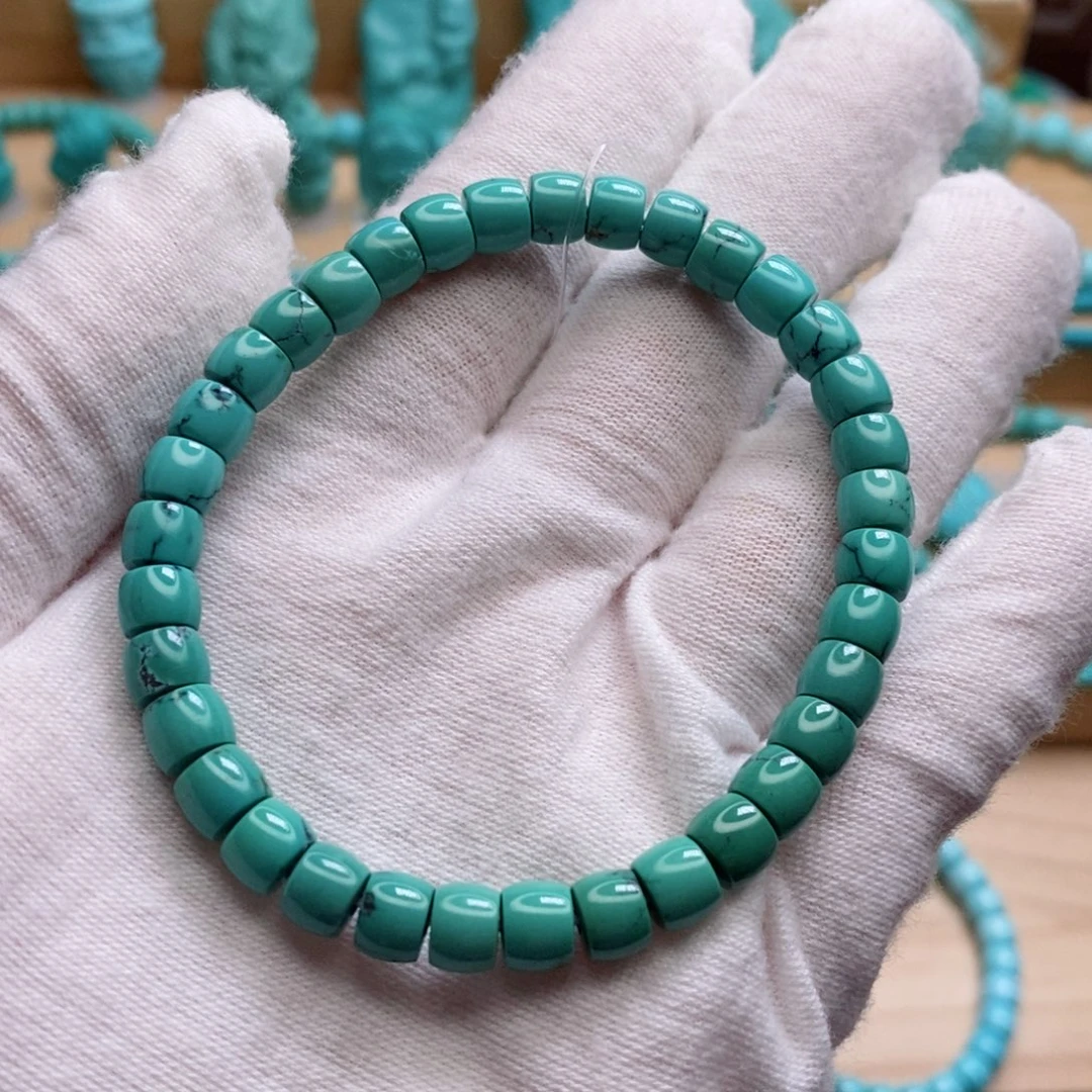 绿松石未镶嵌原矿高瓷无油无科技