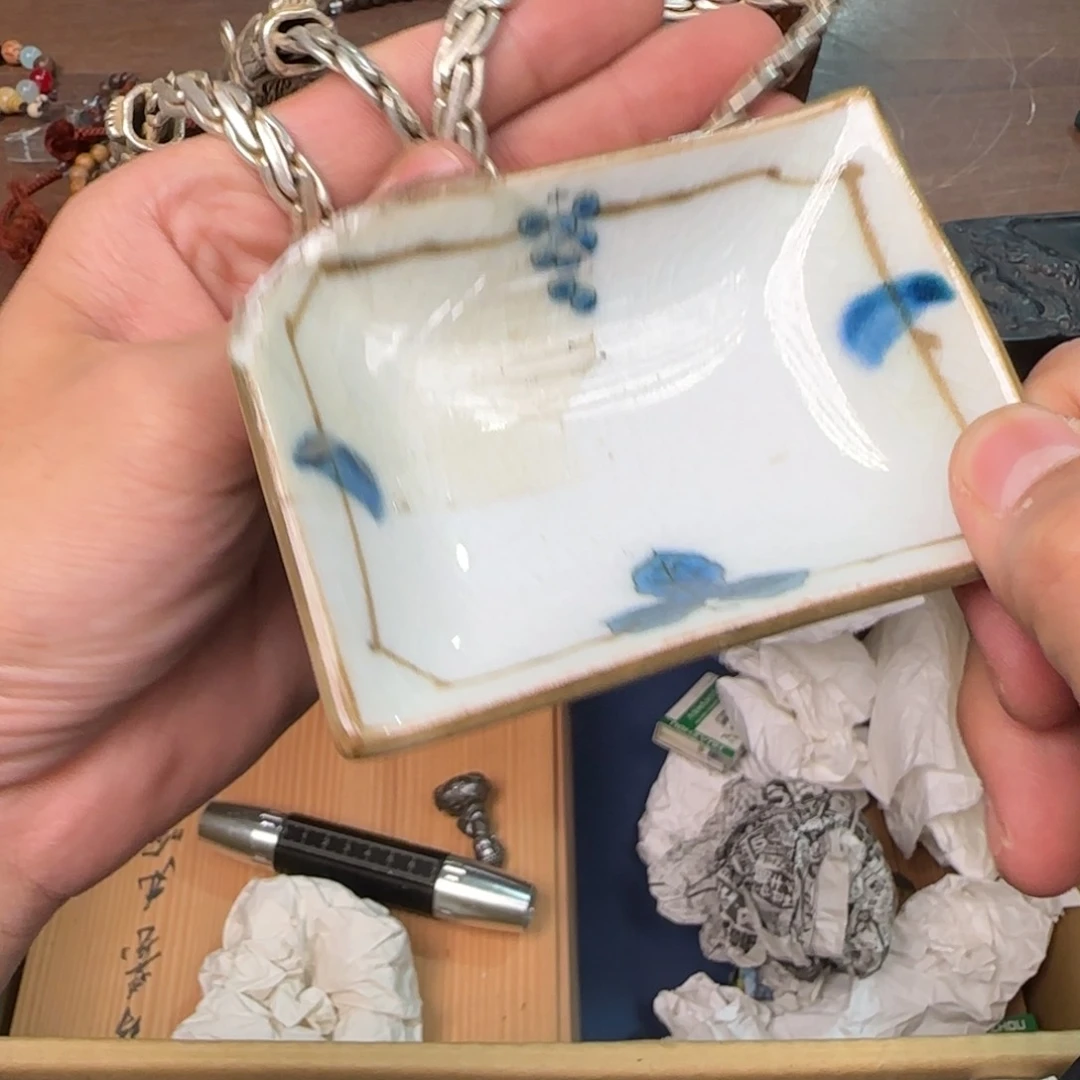 绿泥陶瓷孤品单件车里拍