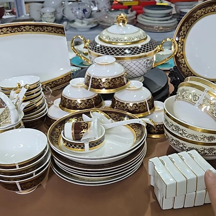 高****45%以上骨粉骨瓷套装珐琅彩60头66666666666666