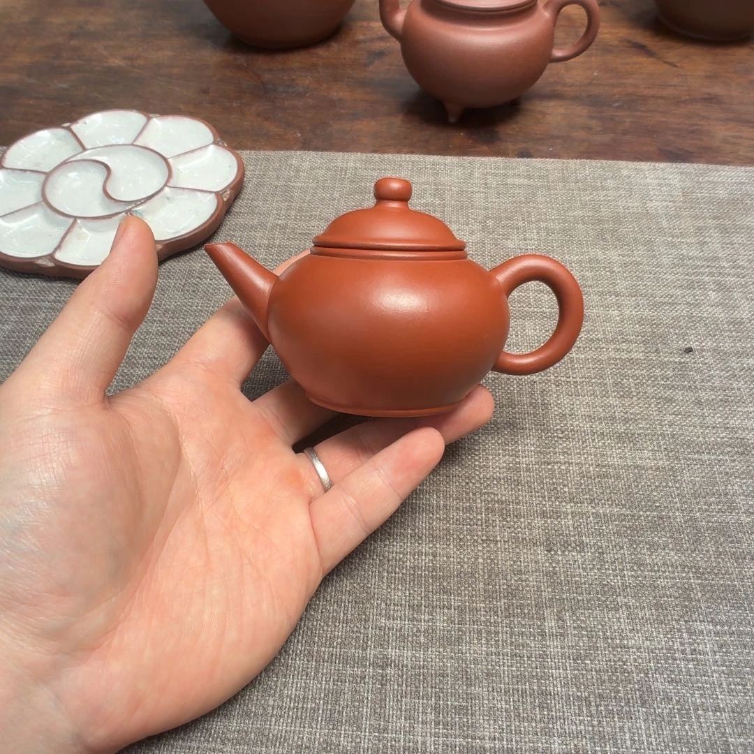 茶壶紫砂70年代 紫泥粉浆