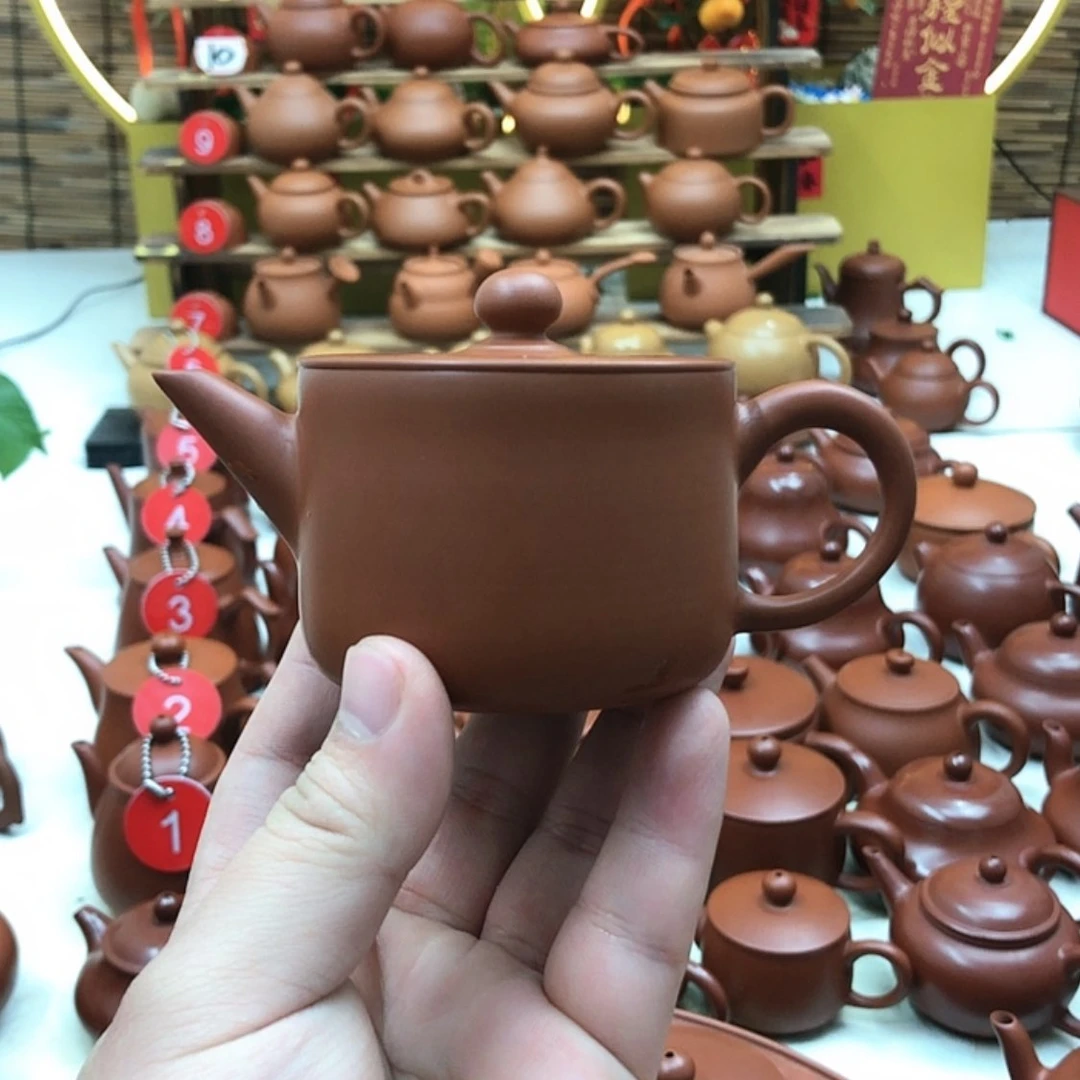 【闪购商品】朱泥茶壶僙*山汉瓦壶超薄胎130毫升