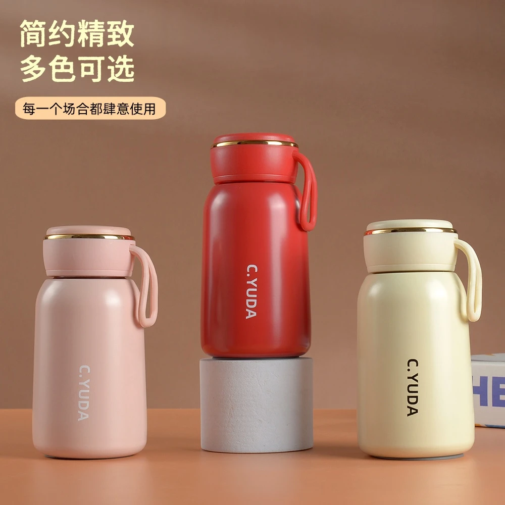 可爱高颜值迷你小巧口袋保温杯户外简约双层便携女士不锈钢喝水杯