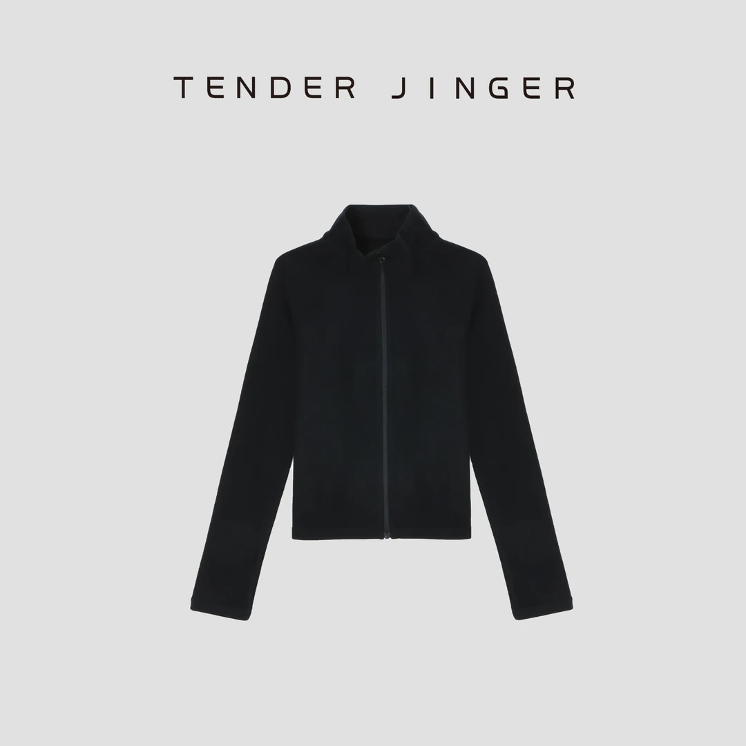 Tender Jinger|立领修身拉链叠穿外套T53JLL50047