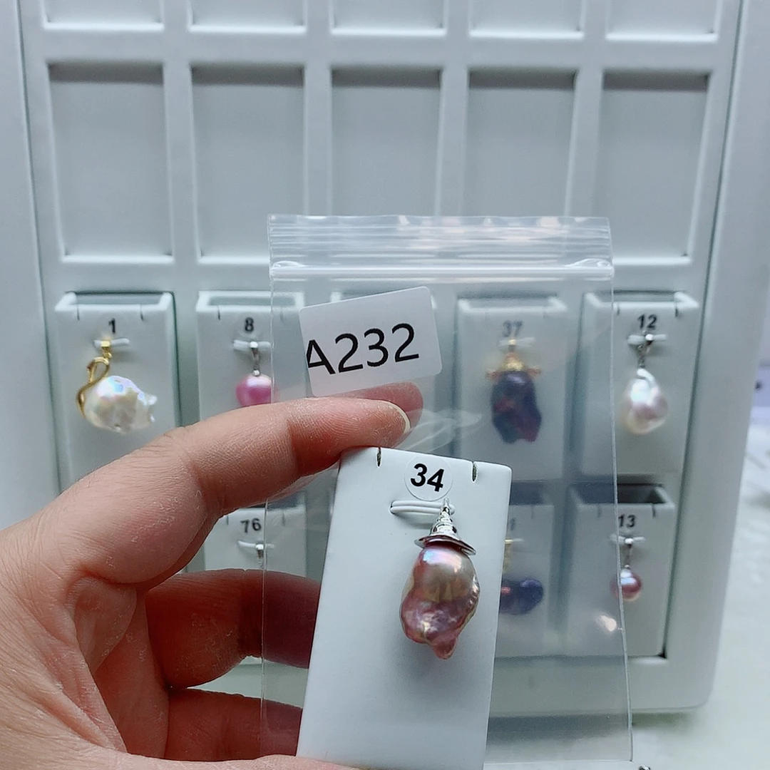 吊坠(不含链)淡水珍珠合金