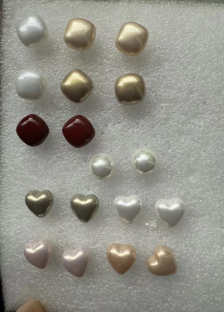 非金属仿珍珠耳饰 耳钉百搭女养耳洞纯银珍珠耳钉