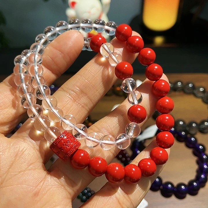 黄晶手链未镶嵌白水晶未镶嵌