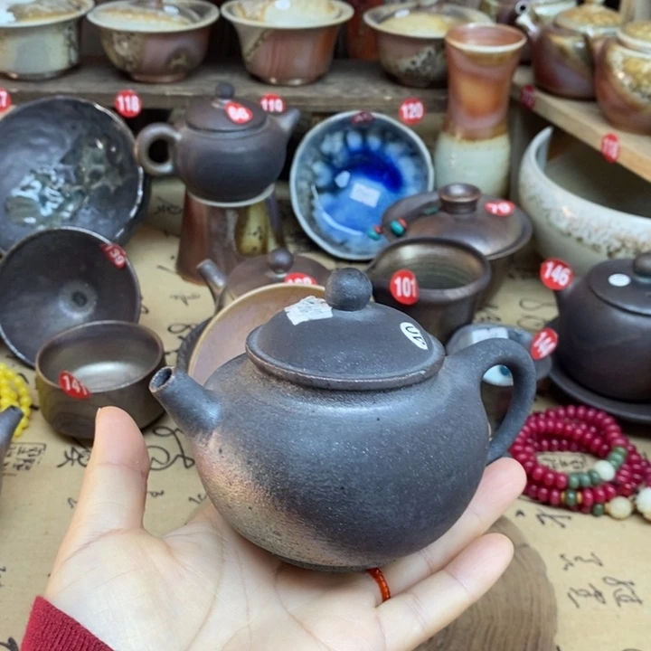 壶陶柴烧裸烧手工茶器如意壶特不退换