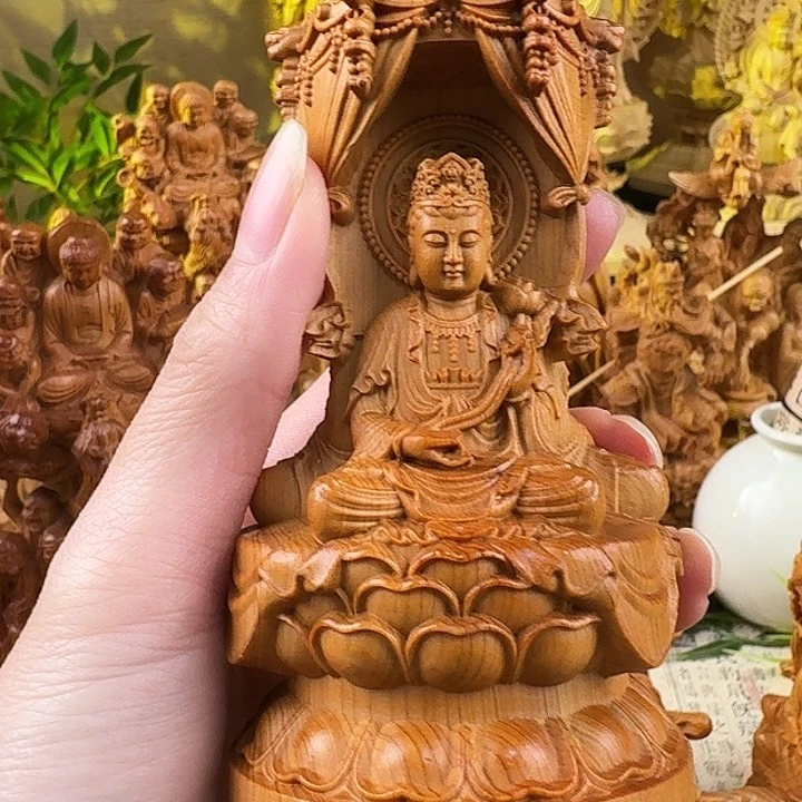 柏木（崖柏）西方三圣