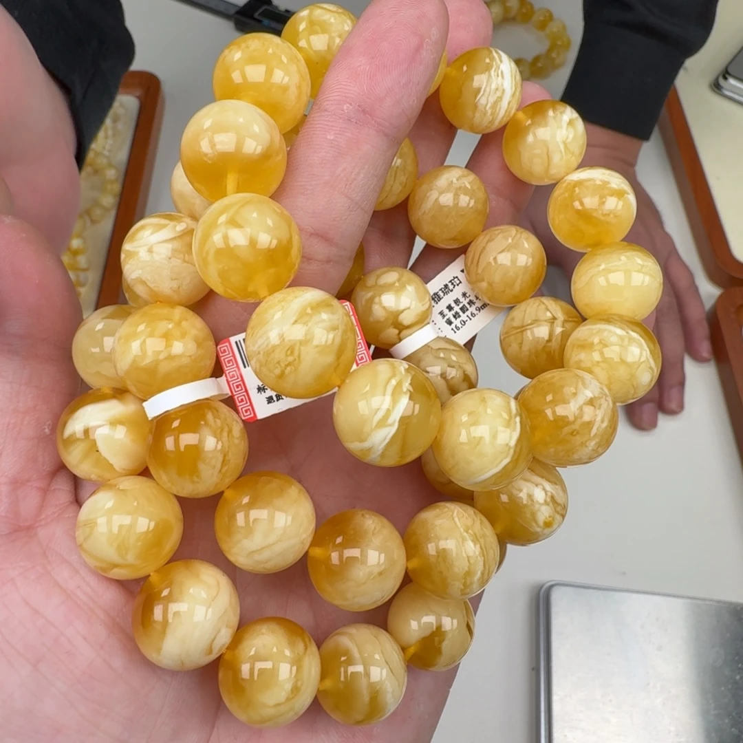 琥珀未镶嵌手链多样性发其一
