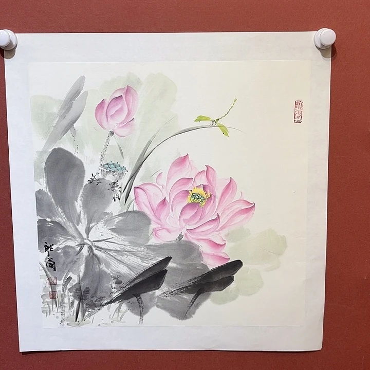 国画听兰老师花鸟
