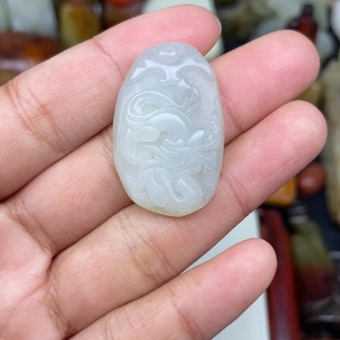 和田玉未镶嵌颈饰105