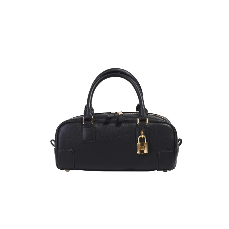 保龄球包包单肩拉链单肩款包包KC-2048-黑色24*9*11