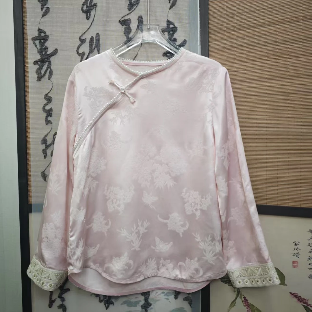 [金辉]衬衫长袖网红新中式女士中国风ins时尚