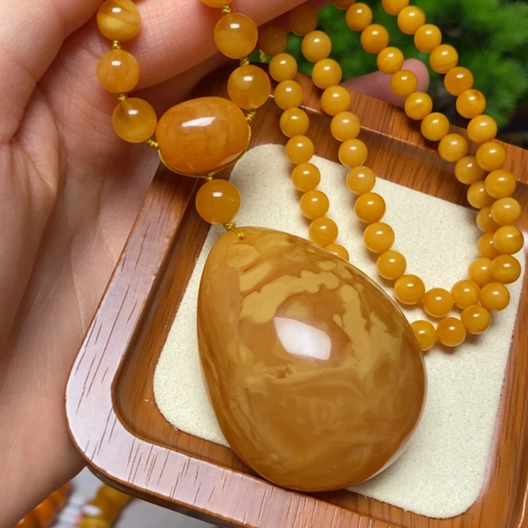 【闪购商品】蜜蜡颈饰未镶嵌项链