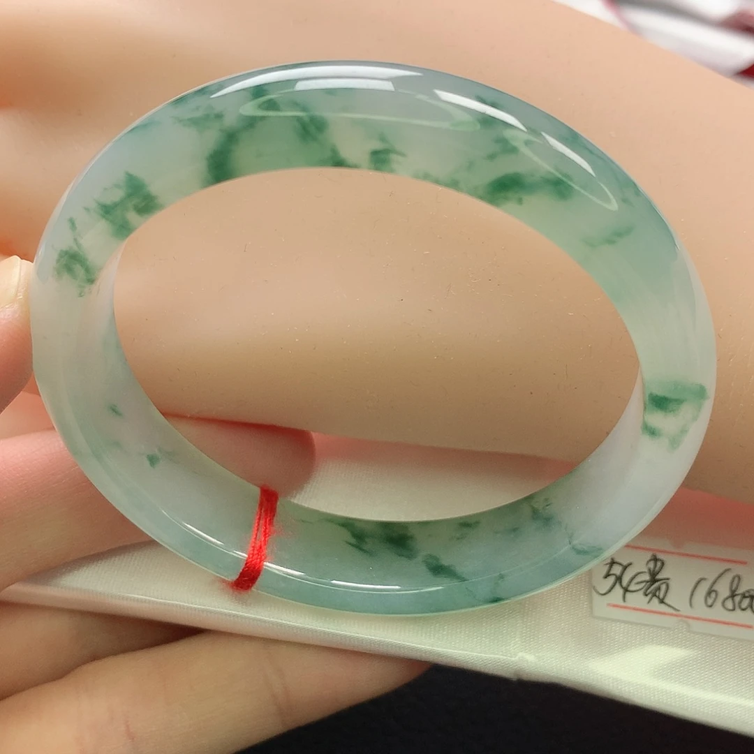 翡翠未镶嵌手镯贵妃5354