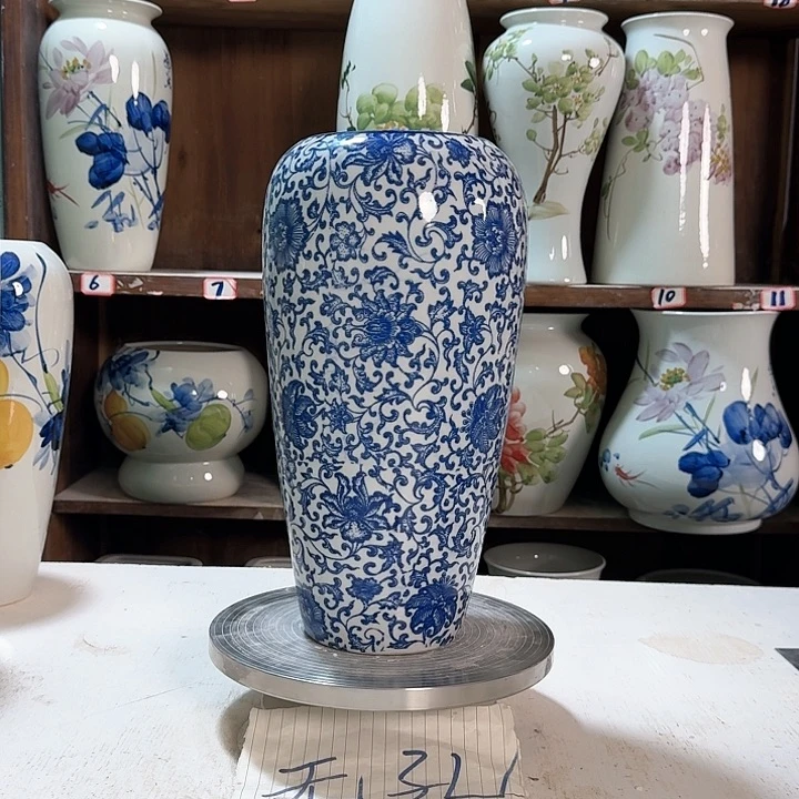 瓶大萝卜青花子连 新款陶瓷陶瓷