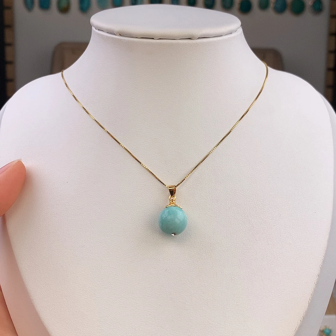 绿松石未镶嵌吊坠(不含链)