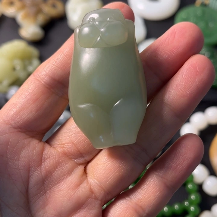 和田玉未镶嵌吊坠(不含链)