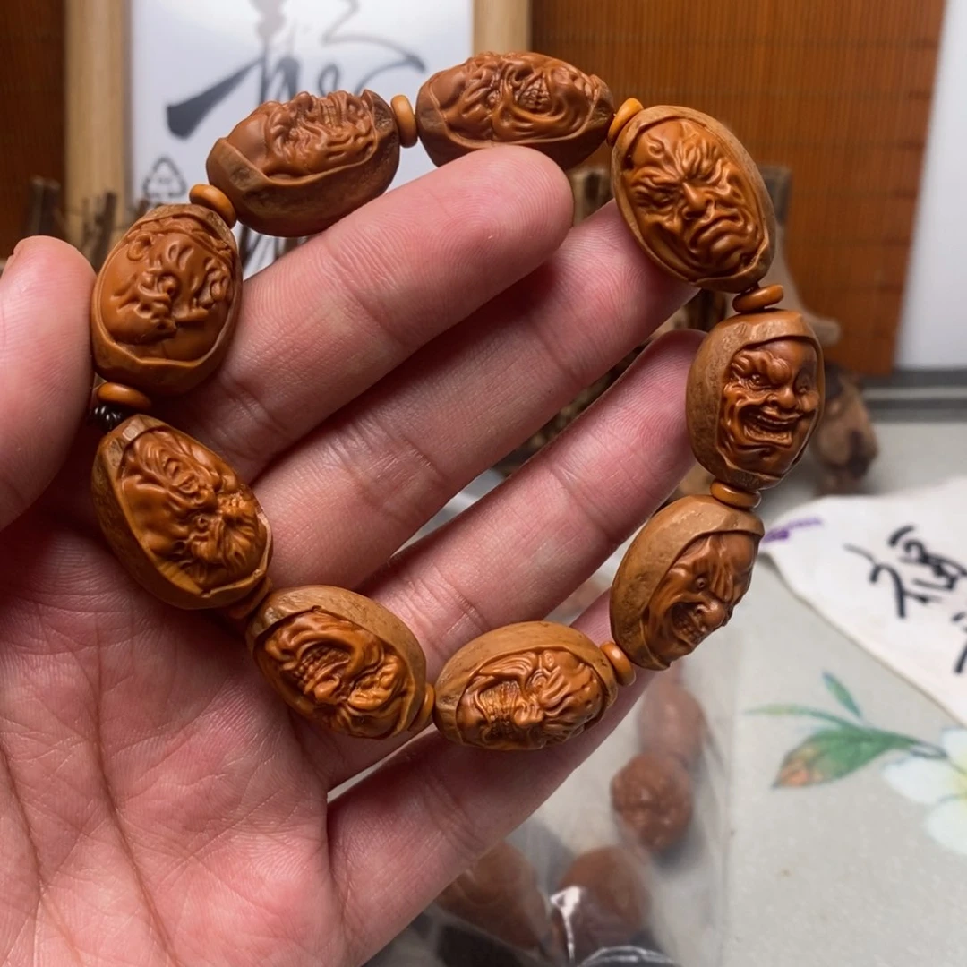 橄榄核手串/手链橄榄核雕刻工艺宇