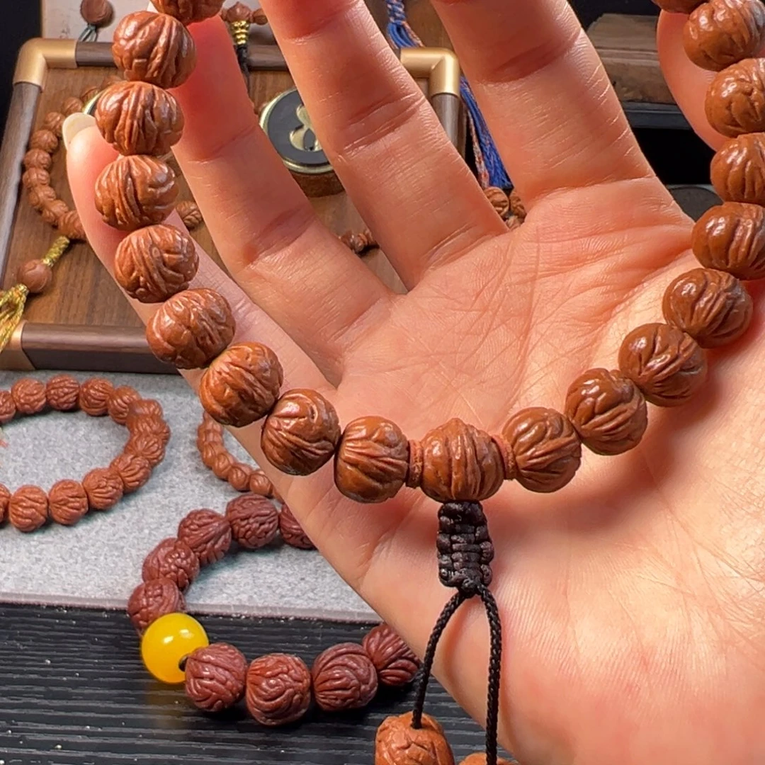 桃核吊坠12野生玉麒麟