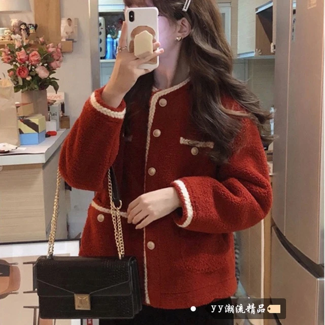 迪卡侬贵宾2025年初夏新款高端小短超热羊毛外套