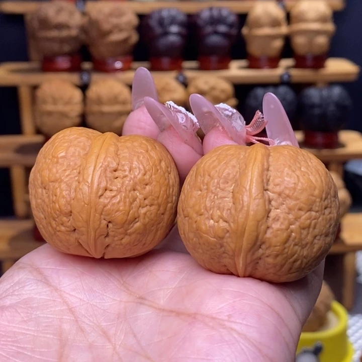 文玩核桃把件光头强19号39尺