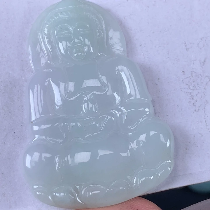 颈饰未镶嵌翡翠玉观音吊坠