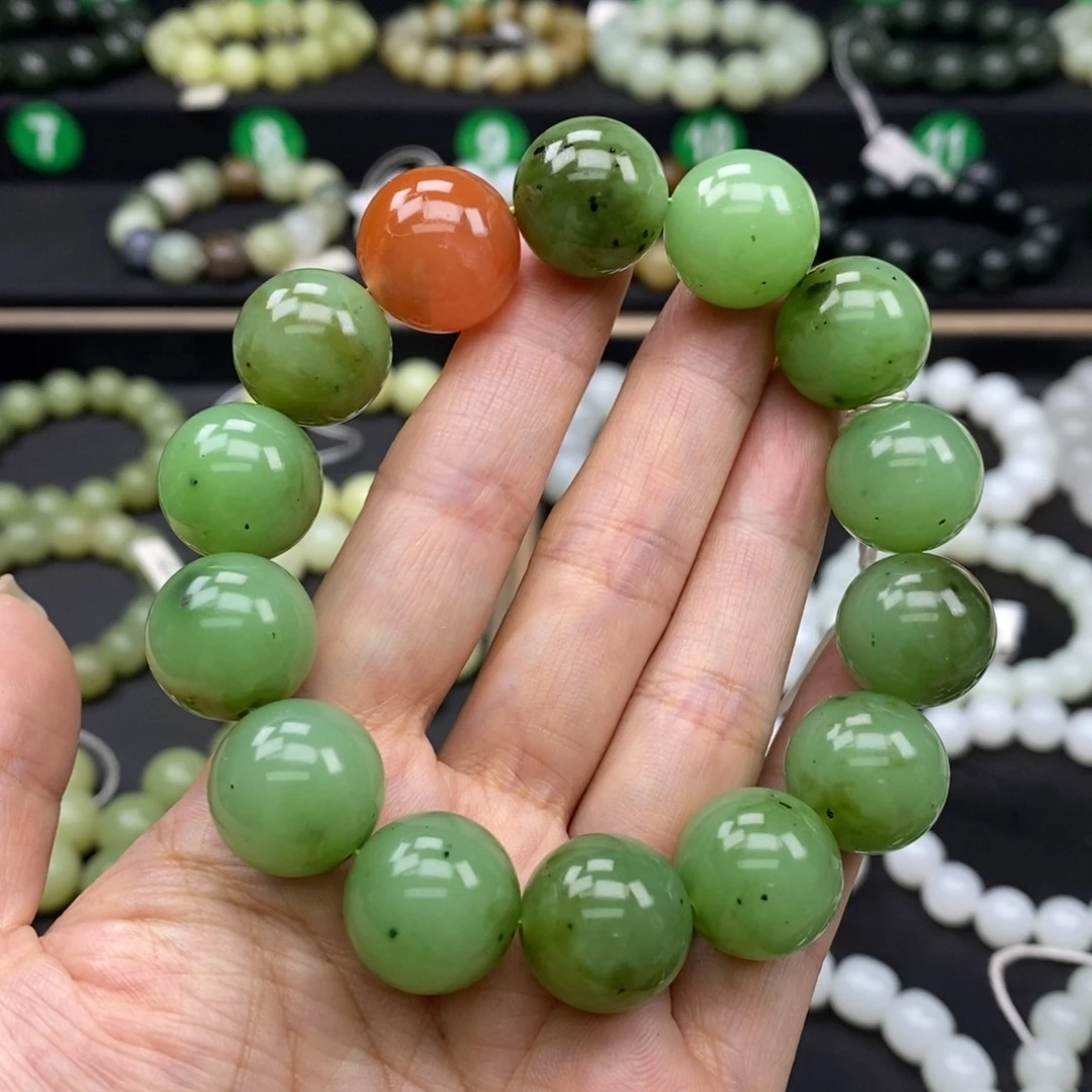 手链未镶嵌和田玉16m m