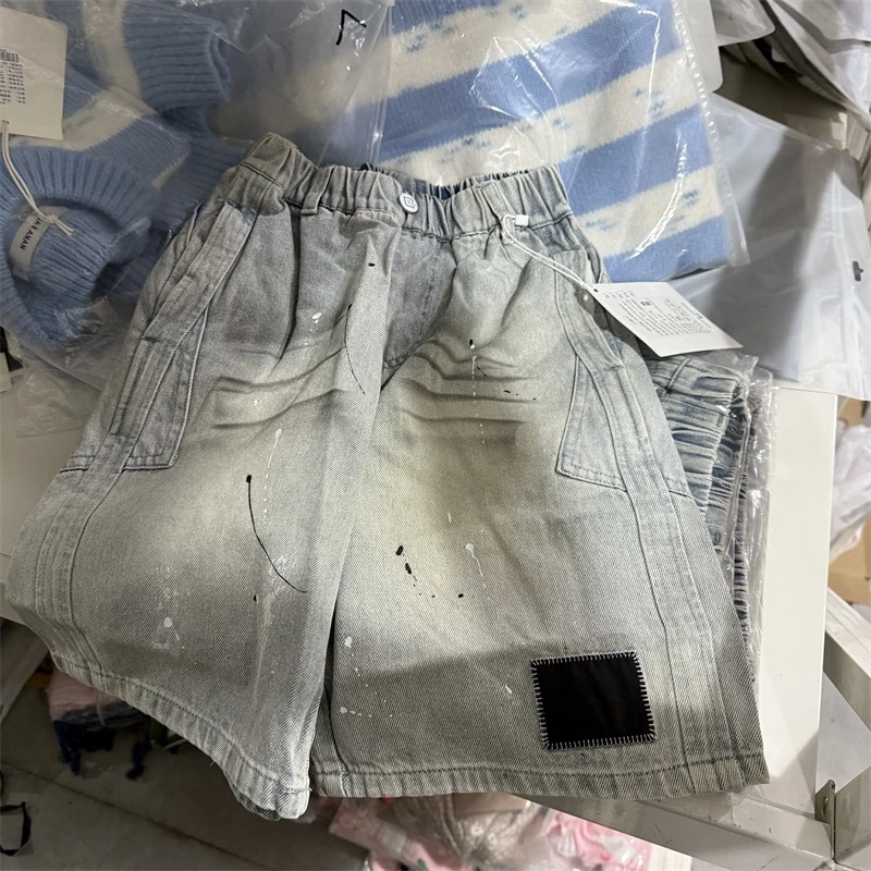 202儿童时尚休闲牛仔中裤-7662