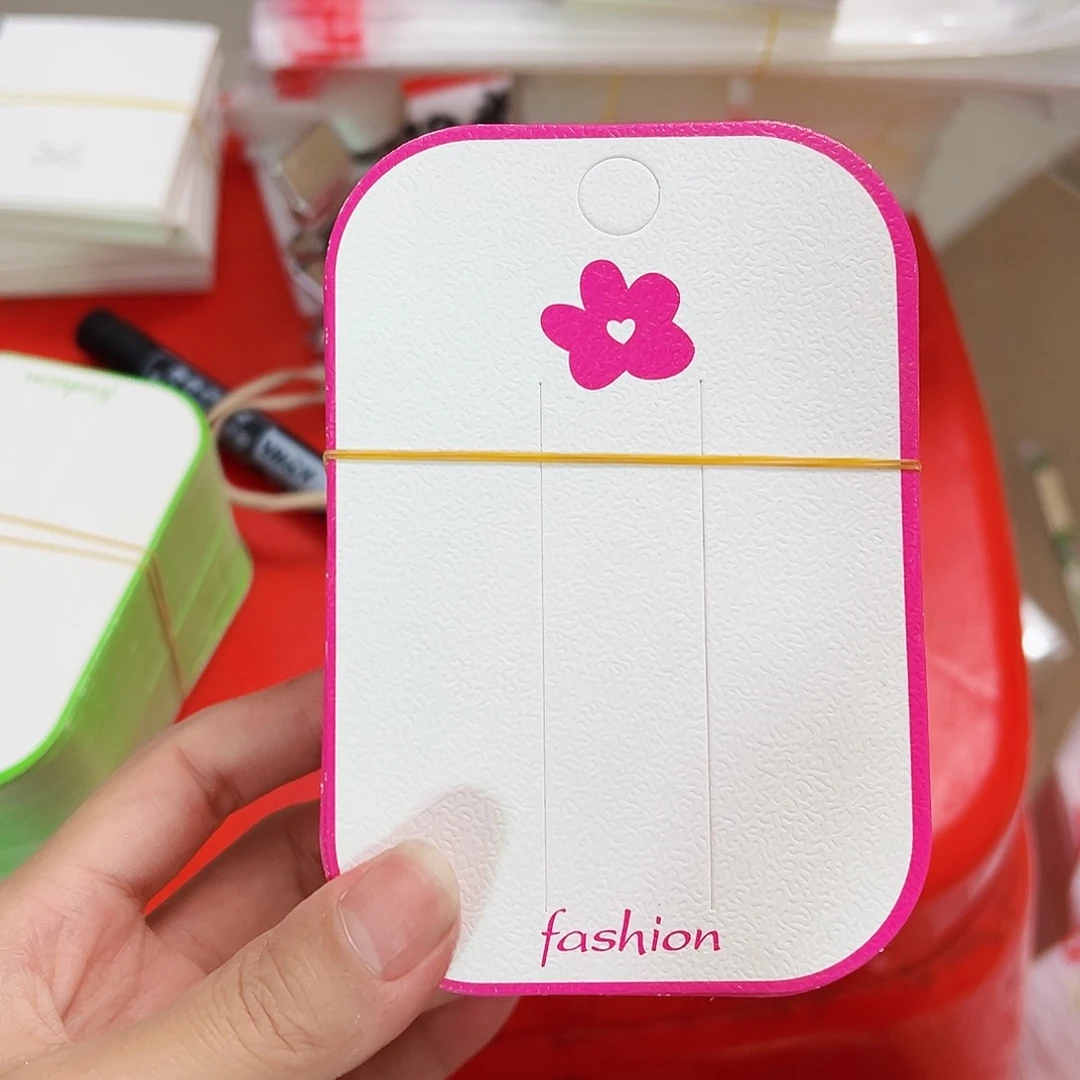 玫红色小花100张+100包装袋