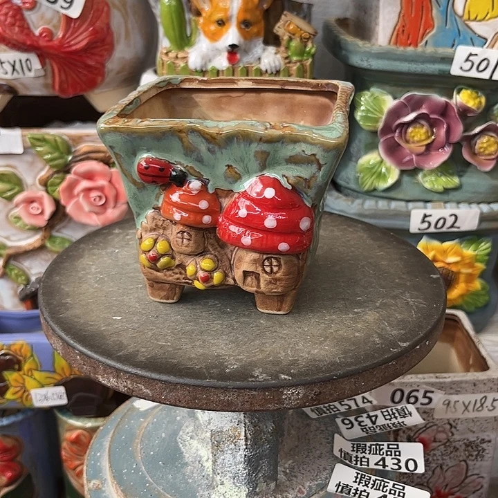 粗陶材质多肉花盆