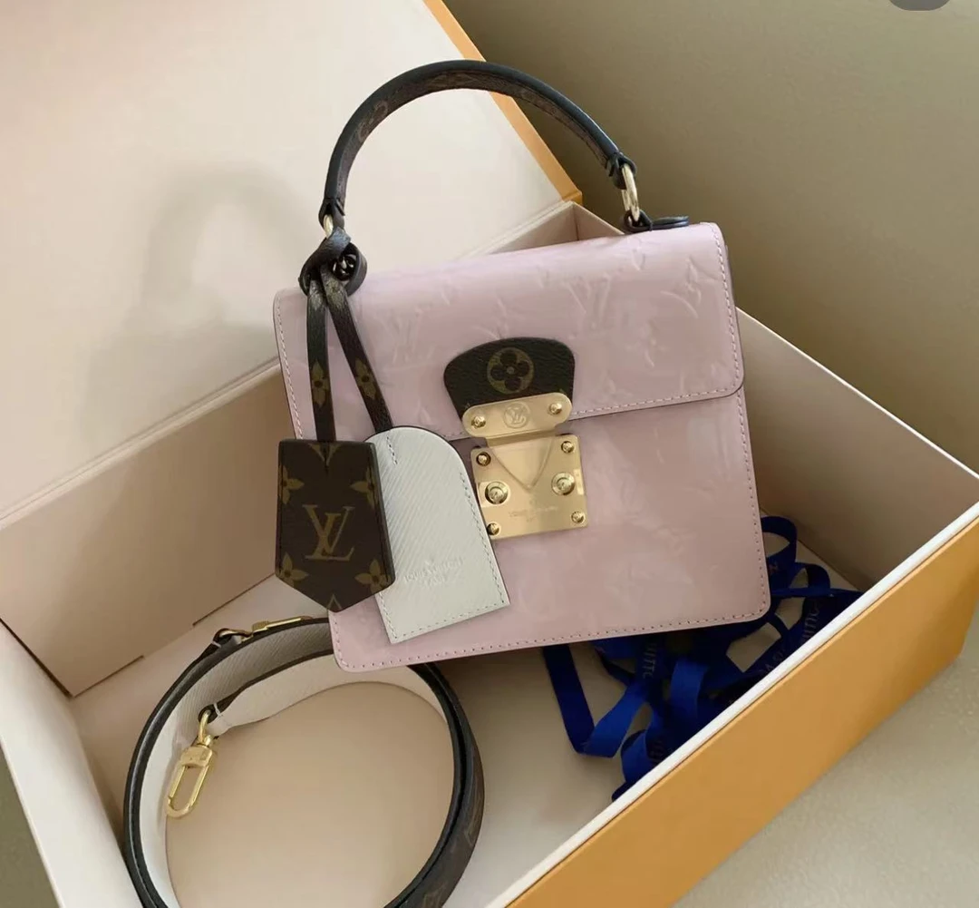 95新 LouisVuitton/路易威登 粉色邮差包 19cm 13478353