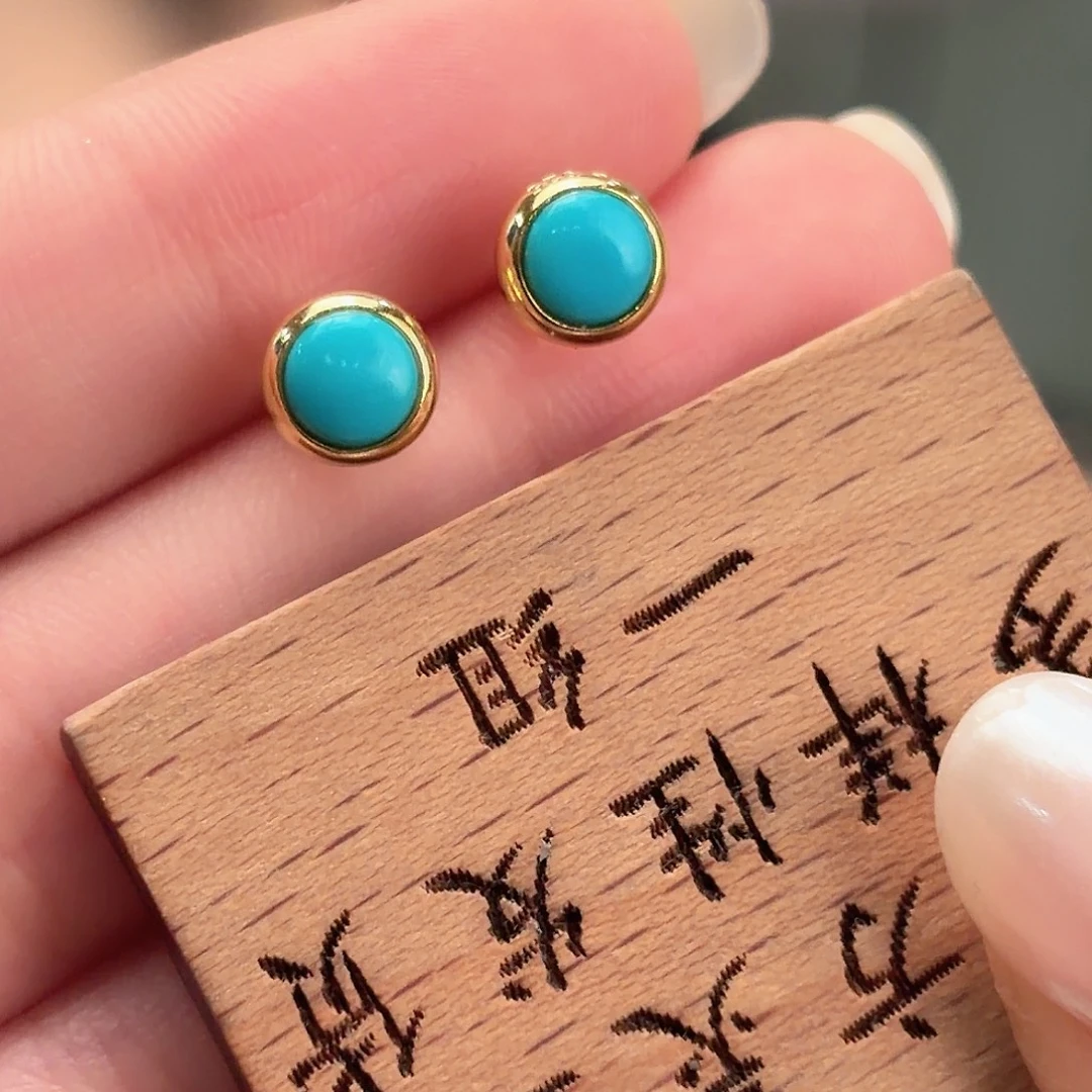 绿松石银S925镶嵌颈饰