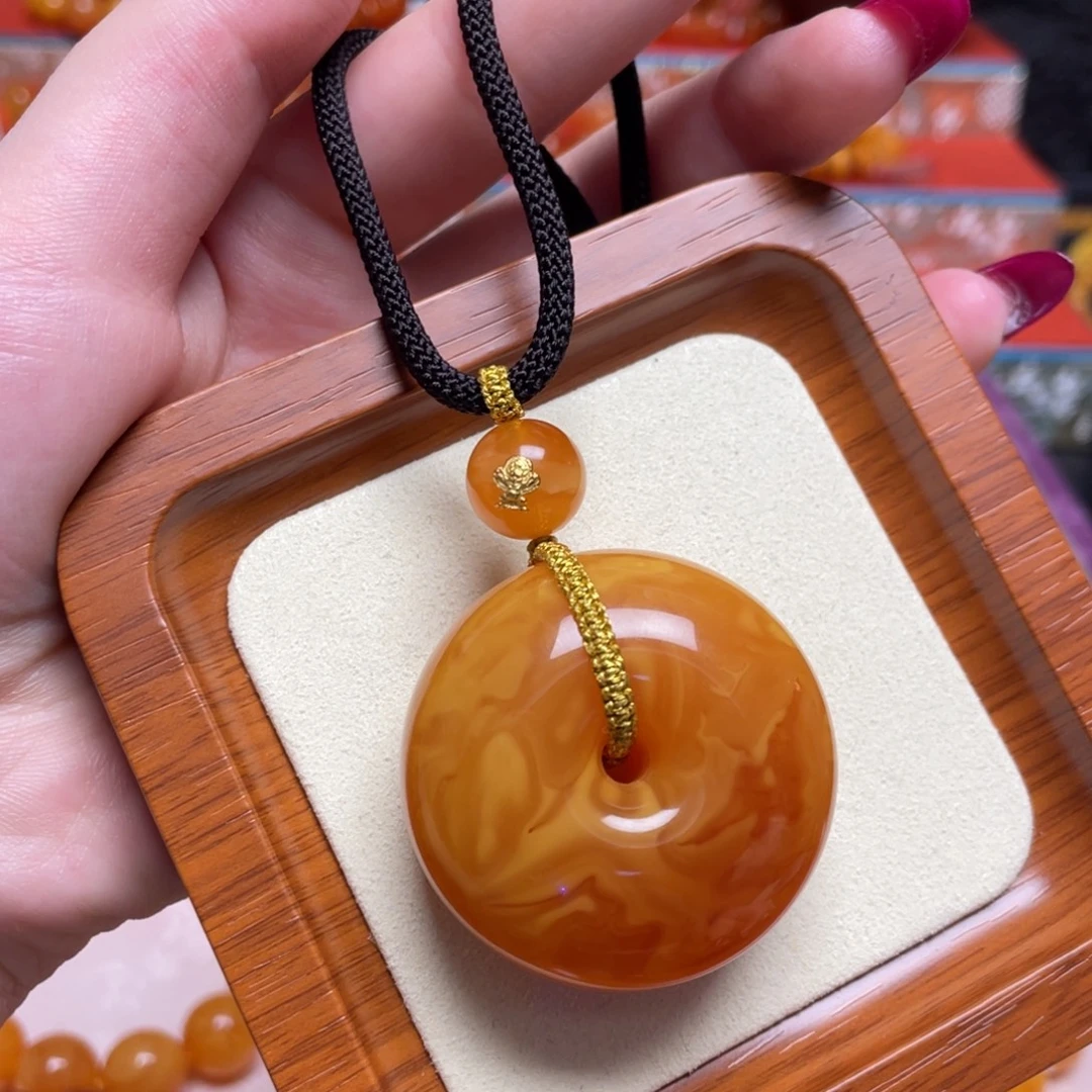 蜜蜡颈饰未镶嵌项链