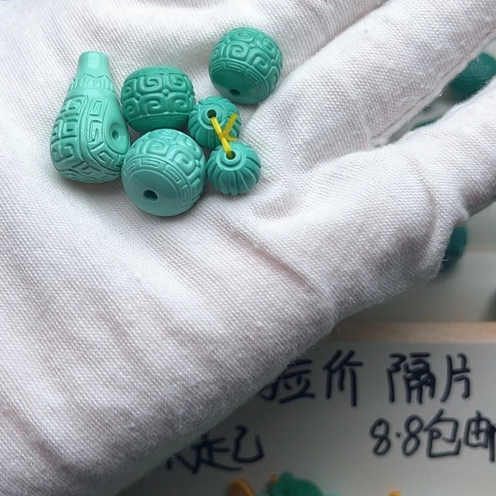 陈***洱合金查罗石颈饰卡11回纹三通